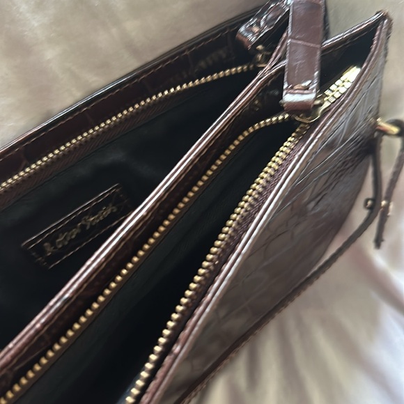 & OTHER STORIES Quiet Luxury Croc Shoulder Bag Leather Crossbody - Picture 3 of 6